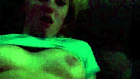 hot teen 18+ filming herself fingering hairy natural tits alone at night