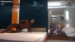 Hotwife teases with big black cock massage