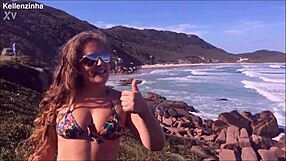 Bold African Teen With Big Ass On Brazilian Naturist Beach