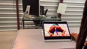 He watches my porn in class