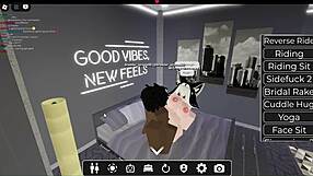White slut gets fucked by big black cock in roblox game, monster cock stretching pussy hard