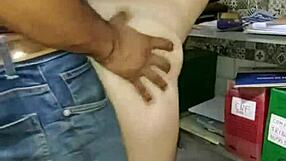 Young Couple's Overtime At Work Turns Into Monster Cock Blowjob