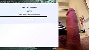 workout session for fat bodybuilder's 19 cm monster cock endurance