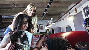 Nina Hartley Penelope Stone And Gigi Allens Get Down In The Bookshop