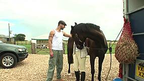 Holly West and Sara Luvv tag team Vicki Chase with their tongues