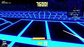 Sexy Pac Man game features bold blowjob and big tits