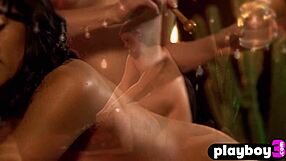 Cougar babe poses naked with ripped clothes, exposing big ass