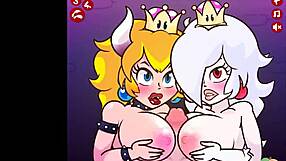 Bowsette and Boosalina in POV facial