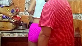 Latina Bends Over For Doggystyle Cumshot On Face!