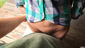 stepsister helps stepbrother cum in her panties quickly