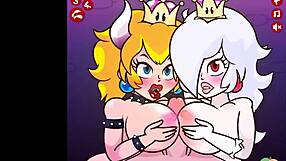 Bowsette and Boosalina in POV facial