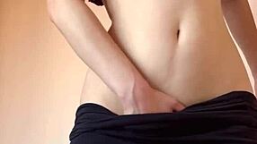 watch this cute girl finger and fuck dildo