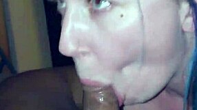 Nasty Slut Giving Sloppy Top To Big Black Cock?