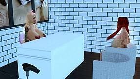 Horny Nurse Bella Fucks Patient Mila in Hospital