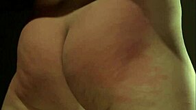 Redhead bound in doggy position