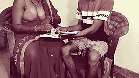 Het indisk lärare lär ut Kama Sutra till student med anal och utomhuslektion