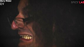 Lady Lada's hairy pussy and clit defeated in double cock blowjob