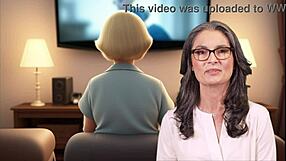 Histoire généré par IA: une maman et son beau fils joue au foot avec des pieds européens