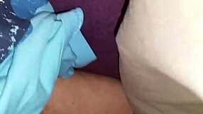 wife gives a handjob leading to a cumshot