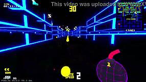 Sexy Pac Man game features bold blowjob and big tits