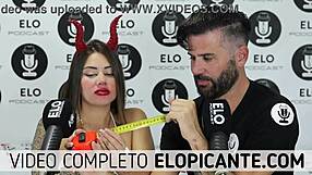 i feel so turned on as elo podcast rubs ice over sara blonde's perky tits in this intimate moment