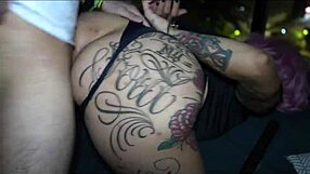 The policewoman says, lick my big ass while I fuck this guy