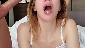 Hard morning fuck and a mouthful of cum for breakfast