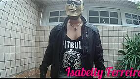 Me and leo skull in crossdressing fun