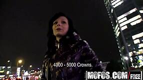 Maja's Nighttime Public Pickup in Kitchen POV