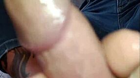 Foot job creampie with my sexy girl, so hot