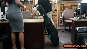 amateur brunette gets spied on during hidden cam blowjob and banging