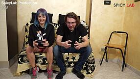 Gorgeous Cosplay Couple Explores Doggystyle And Cowgirl Riding In Bedroom.