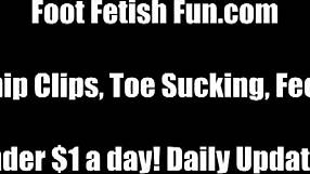 She tells you, 'you know you LOVE WORSHIPING my perfect feet'