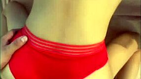 Latina shows her beautiful ass in panties