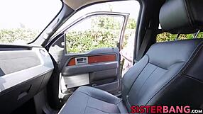 Delectable babe in bdsm games with stepbrother.