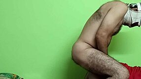 Black indian housewife giving suggestive blowjob to anus