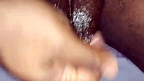 Hot Young Brunette Does Solo Handjob In Underwear At Home