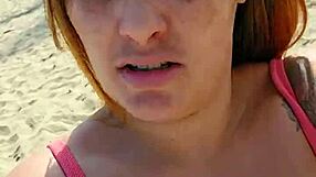 Recording Video On The Beach FLASHING To Provoke Guys
