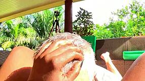 Stepdad Finds Young Pussy During Yoga Outdoors