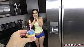 Freaky blowjob first time the next day stepbro got a rabid call from