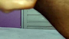 Hot Young Brunette Does Solo Handjob In Underwear At Home