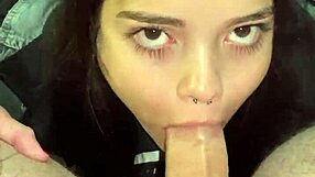 Beautiful Brazilian Teen Debora Prado Deepthroat Blowjob