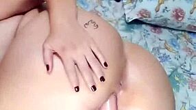 redhead married woman on video call makes clients cum then husband fucks her pussy to creampie