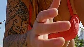 Recording Video On The Beach FLASHING To Provoke Guys