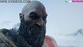 كراتوس وفريا يشتركان في مص زب ونيك كس خارجي