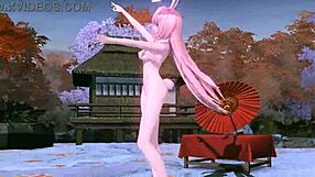 Megurine Luka Single Red Leaf Project Diva Nude Mod Full Nude