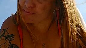 Recording Video On The Beach FLASHING To Provoke Guys