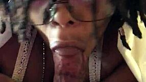 Amateur wife swallows big black cock