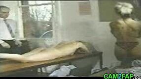 blonde teen gets punished in class