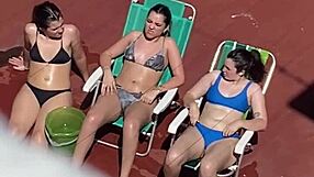 Neighbors sunbathe on the terrace in part two.